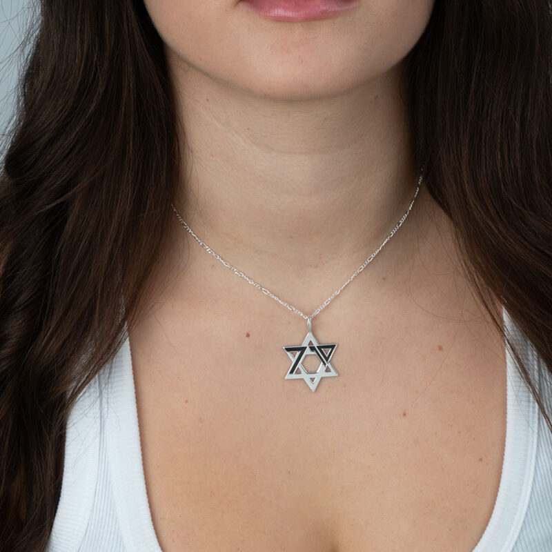 October Seventh Star of David Necklace