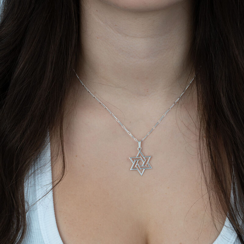 Hollow Star of David Necklace