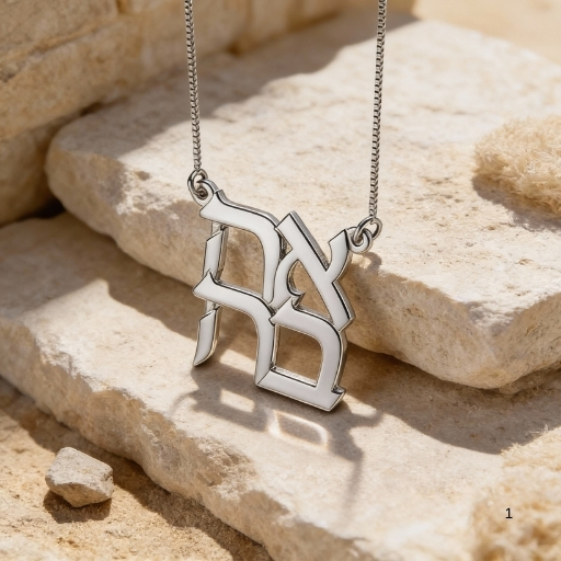 Stacked Ahava Necklace, Hebrew Love Pendant in Sterling Silver, Gold or Rose Plated Stacked Ahava Necklace, Hebrew Love Pendant in Sterling Silver, Gold or Rose Plated