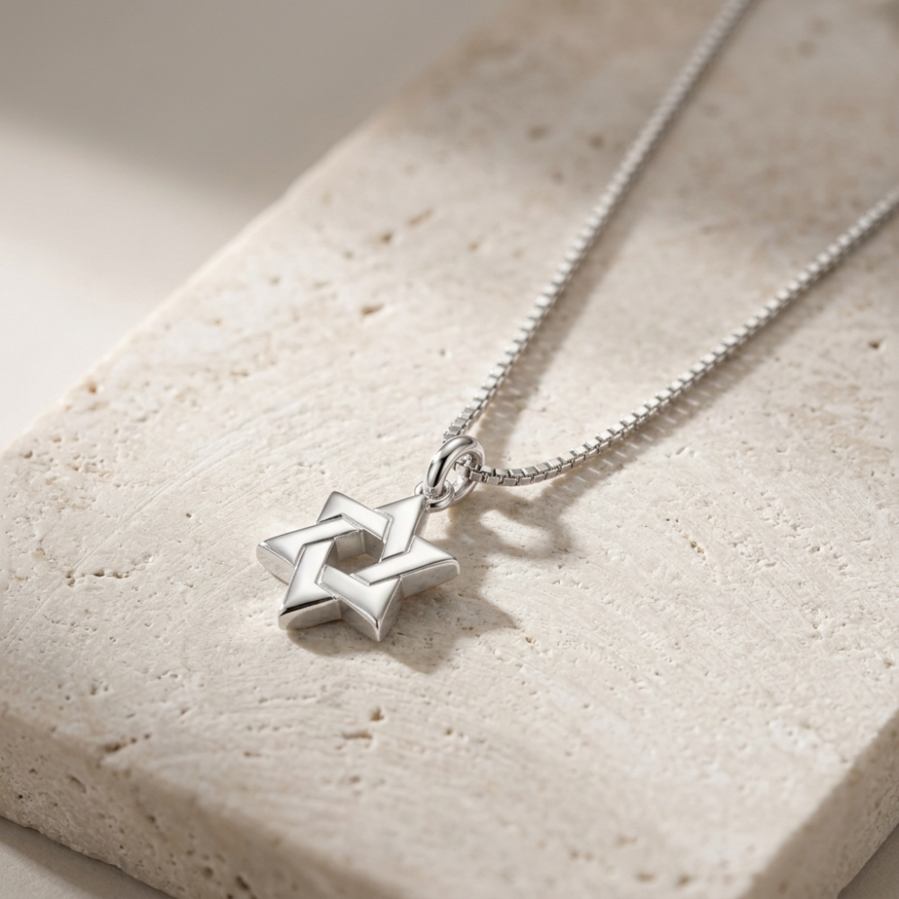 Tiny Star of David Necklace, Petite Magen David Pendant Tiny Star of David Necklace, Petite Magen David Pendant