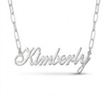 Custom Name Necklace on Paperclip Chain — Personalized Pendant
