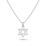 Dainty Star of David Necklace — Petite Sterling Silver Magen David Pendant