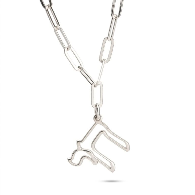 Sterling Silver Chai Necklace — Israeli Judaica, Support Israel Gift