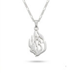 Hebrew "My Fire" Necklace — Sterling Silver Israeli Hebrew Word Pendant