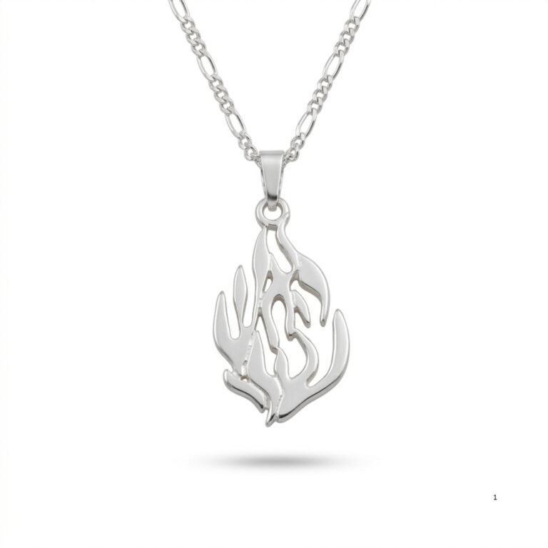 Hebrew "My Fire" Necklace — Sterling Silver Israeli Hebrew Word Pendant