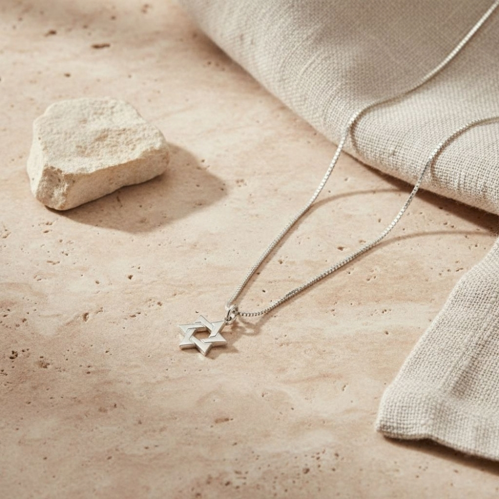 Tiny Star of David Necklace, Petite Magen David Pendant Tiny Star of David Necklace, Petite Magen David Pendant