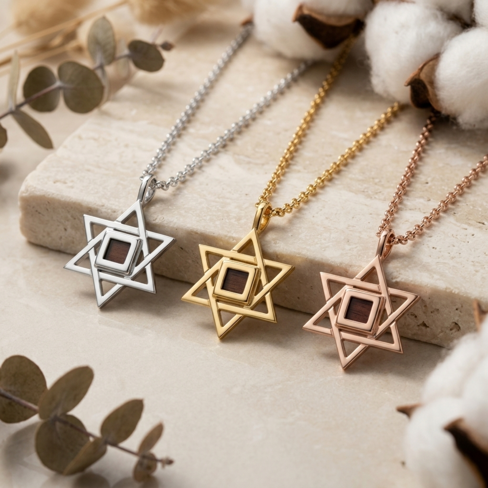 Star of David Nano Bible Necklace, Israeli Judaica Pendant Star of David Nano Bible Necklace, Israeli Judaica Pendant