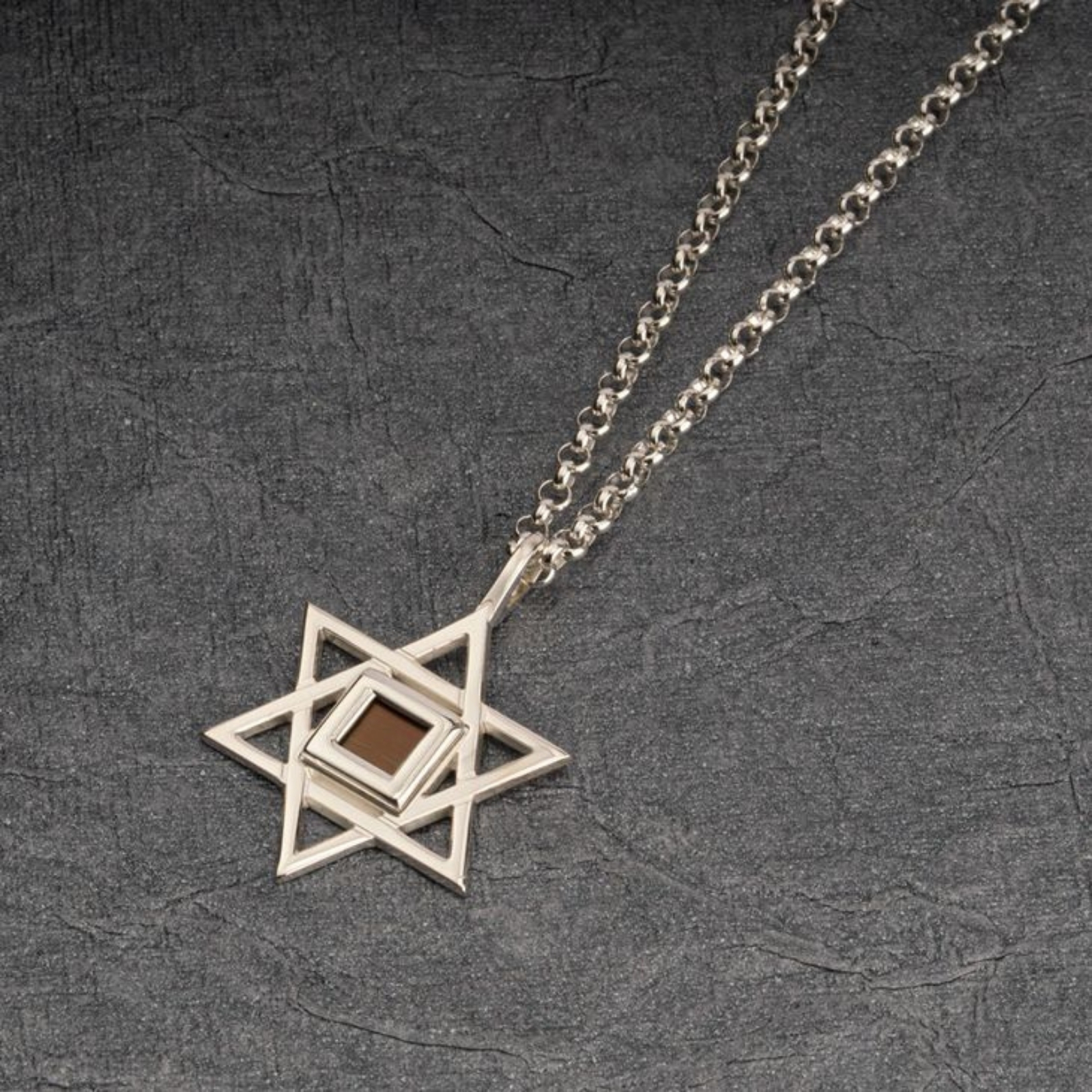 Star of David Nano Bible Necklace, Israeli Judaica Pendant Star of David Nano Bible Necklace, Israeli Judaica Pendant