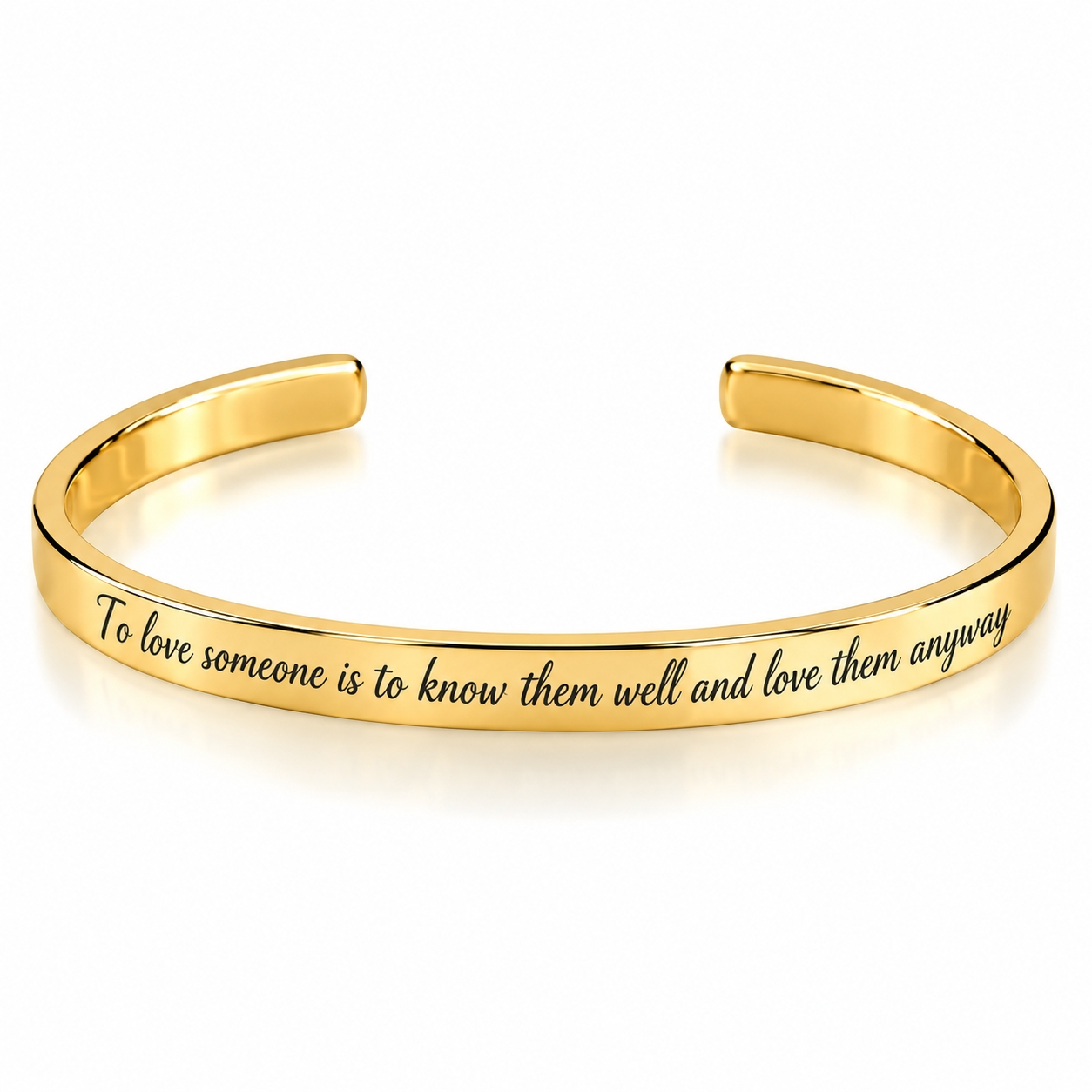 Engraved Cuff Bracelet with Hidden Message, Thoughtful Gift for Her Engraved Cuff Bracelet with Hidden Message, Thoughtful Gift for Her