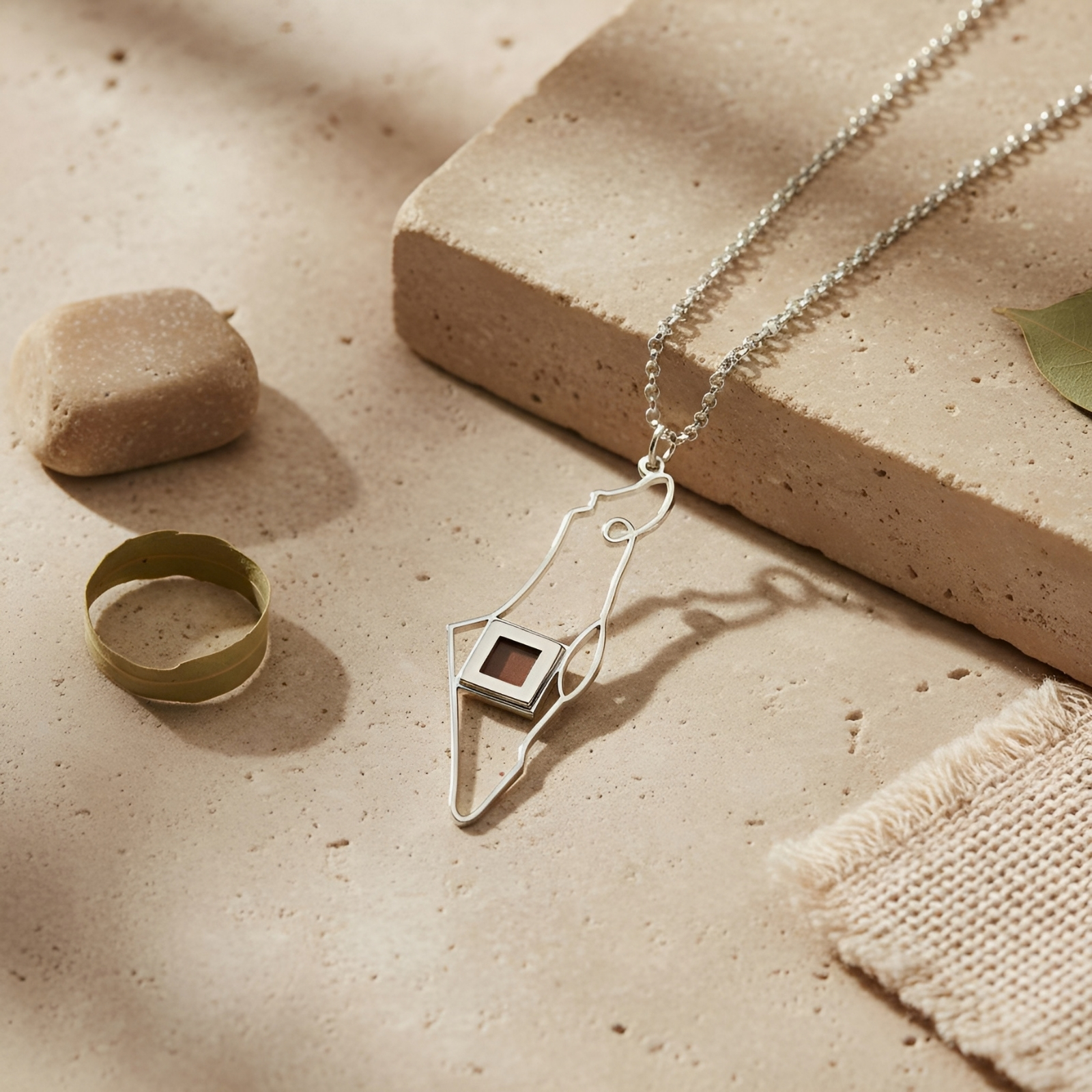 Israel Map Nano Bible Necklace, Sterling Silver Judaica Pendant Israel Map Nano Bible Necklace, Sterling Silver Judaica Pendant