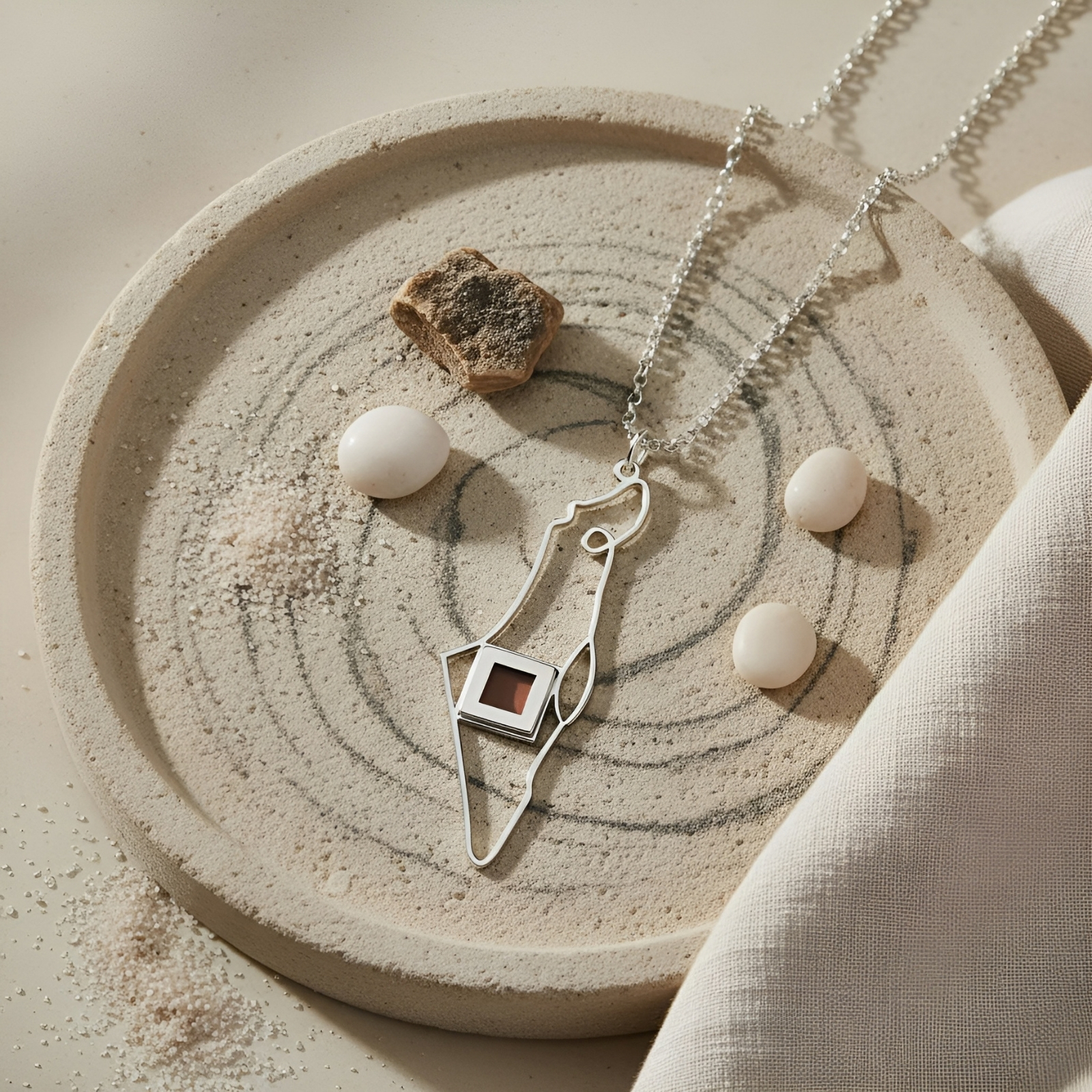 Israel Map Nano Bible Necklace, Sterling Silver Judaica Pendant Israel Map Nano Bible Necklace, Sterling Silver Judaica Pendant