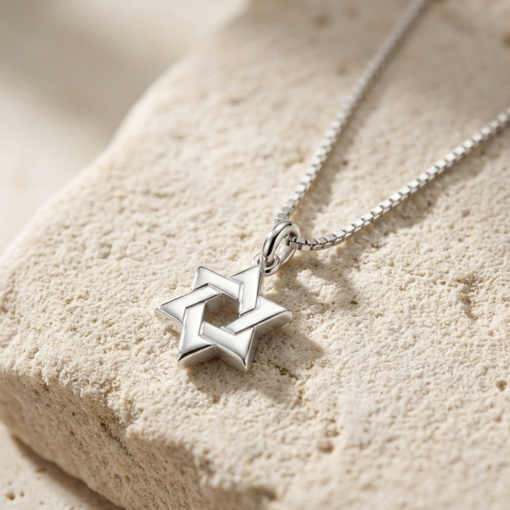 Tiny Star of David Necklace, Petite Magen David Pendant Tiny Star of David Necklace, Petite Magen David Pendant