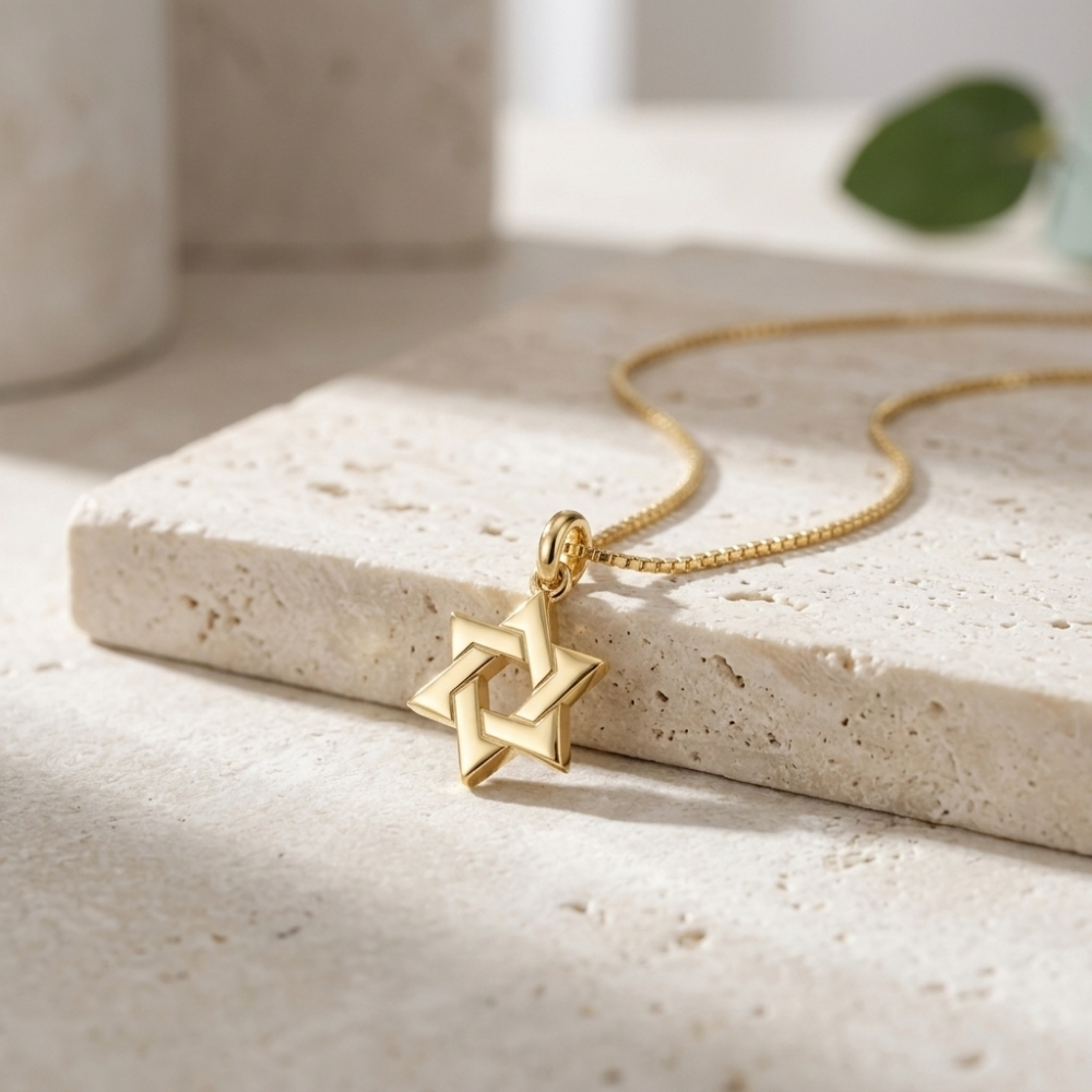 Tiny Star of David Necklace, Petite Magen David Pendant Tiny Star of David Necklace, Petite Magen David Pendant