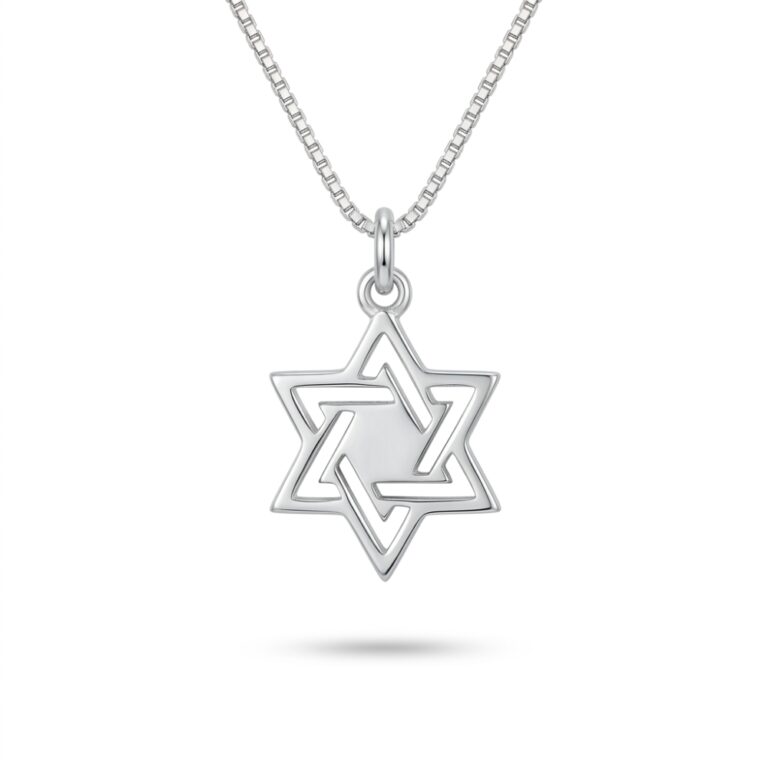 Tiny Star of David Necklace — Sterling Silver / 24K Gold / Rose Gold Judaica Jewelry