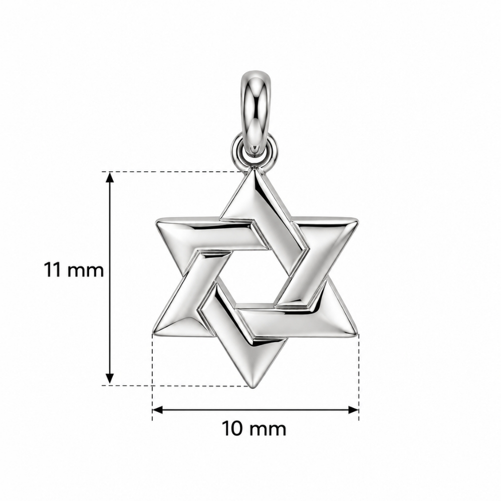 Tiny Star of David Necklace, Petite Magen David Pendant Tiny Star of David Necklace, Petite Magen David Pendant