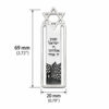Star of David bookmark dimensions: 69 mm high x 20 mm wide (2.72 x 0.79 in)