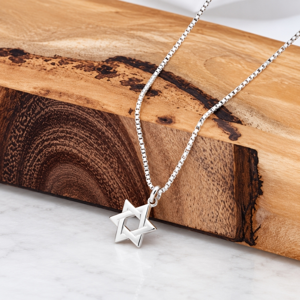 Tiny Star of David Necklace, Petite Magen David Pendant Tiny Star of David Necklace, Petite Magen David Pendant