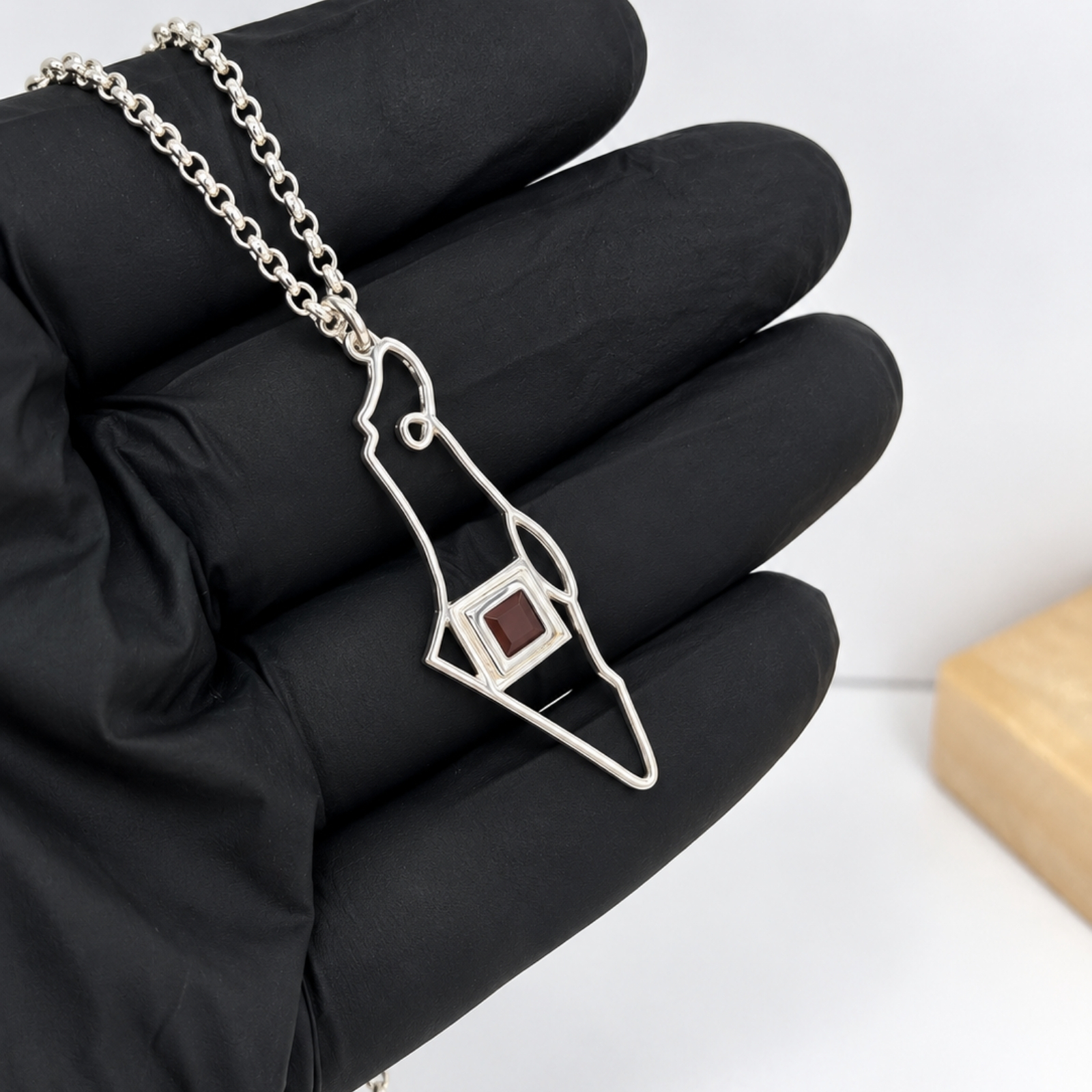 Israel Map Nano Bible Necklace, Sterling Silver Judaica Pendant Israel Map Nano Bible Necklace, Sterling Silver Judaica Pendant