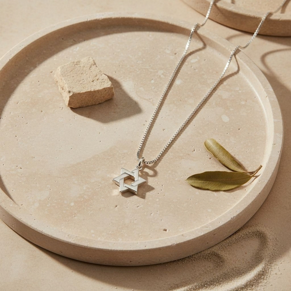 Tiny Star of David Necklace, Petite Magen David Pendant Tiny Star of David Necklace, Petite Magen David Pendant