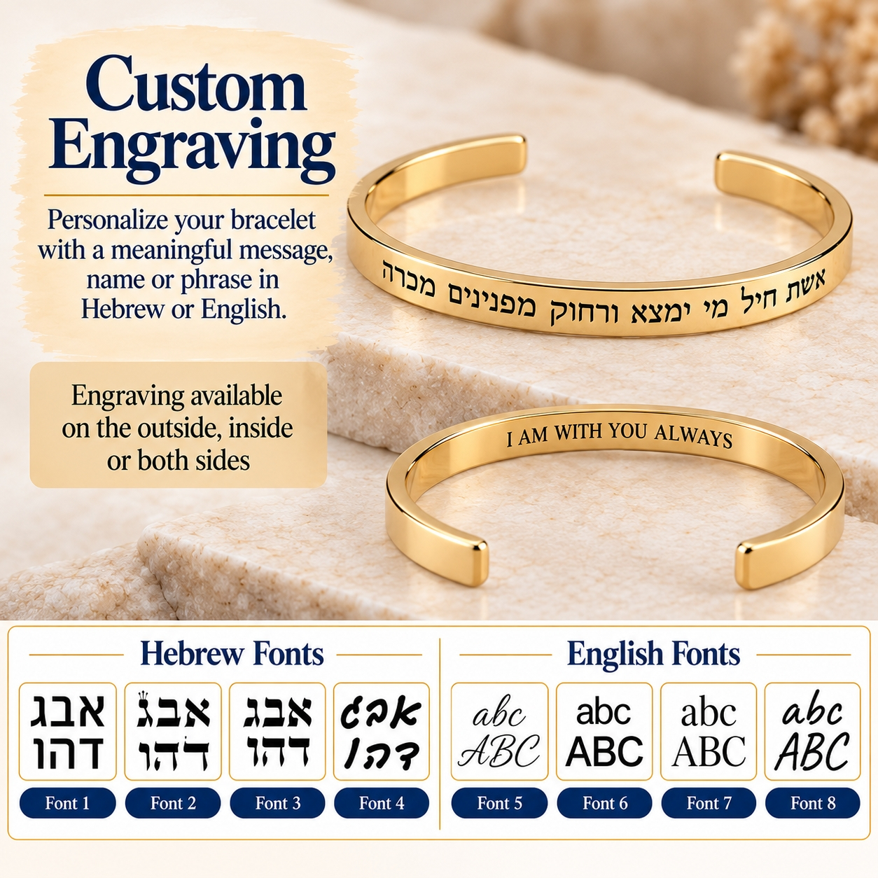 Engraved Cuff Bracelet with Hidden Message, Thoughtful Gift for Her Engraved Cuff Bracelet with Hidden Message, Thoughtful Gift for Her