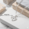 chai heart necklace sizes