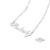 Custom Name Necklace on Paperclip Chain — view 3