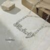 Custom Name Necklace on Paperclip Chain — view 5