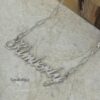 Custom Name Necklace on Paperclip Chain — view 7