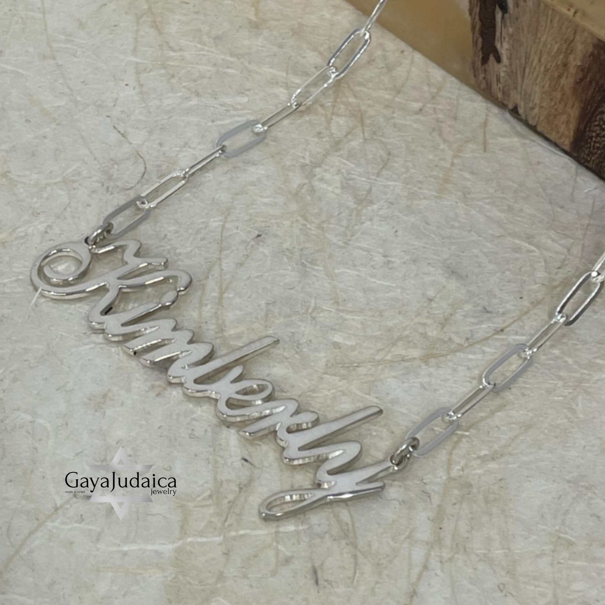 Custom Name Necklace on Paperclip Chain — Personalized Pendant Custom Name Necklace on Paperclip Chain — Personalized Pendant