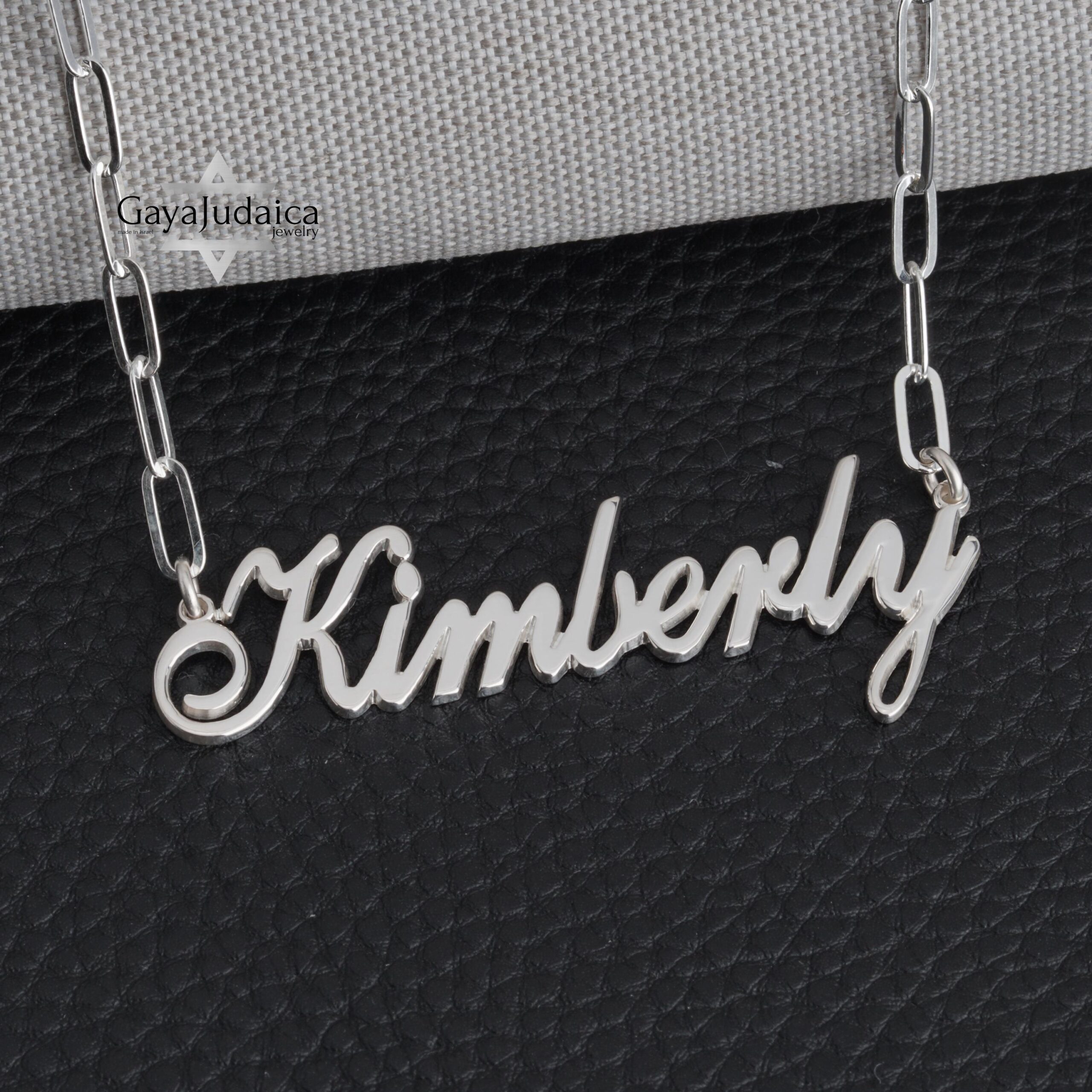 Custom Name Necklace on Paperclip Chain — Personalized Pendant Custom Name Necklace on Paperclip Chain — Personalized Pendant