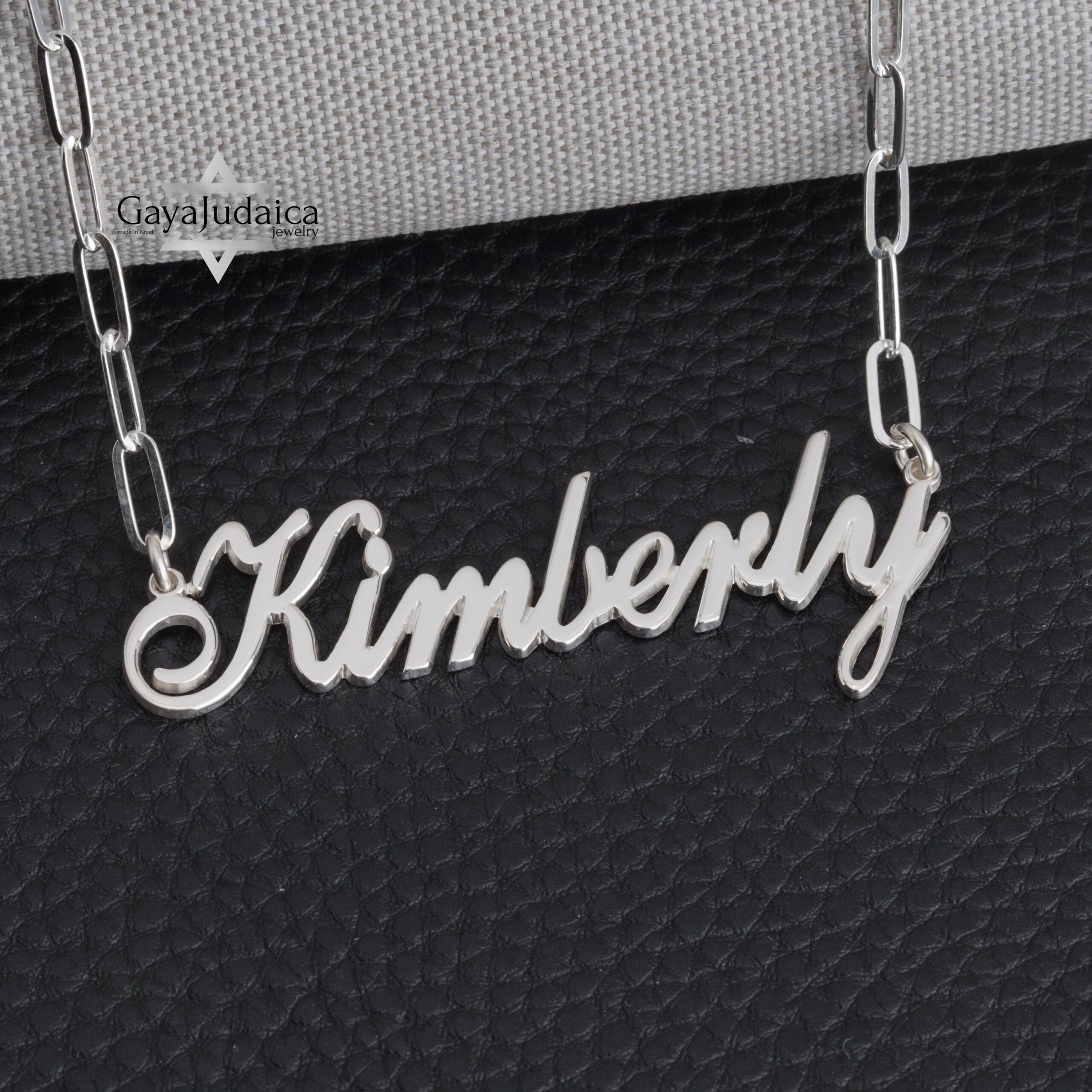 Custom Name Necklace on Paperclip Chain — Personalized Pendant Custom Name Necklace on Paperclip Chain — Personalized Pendant