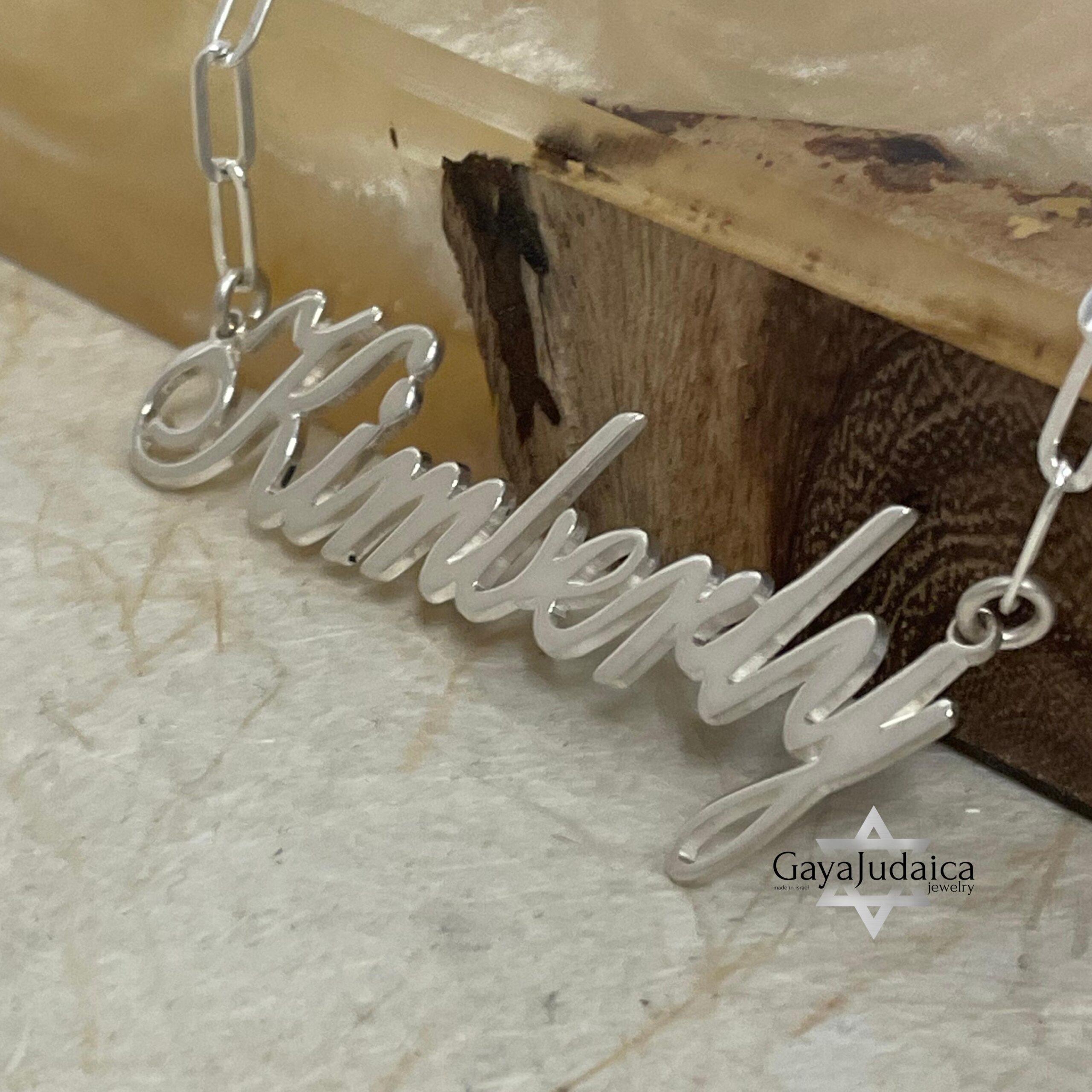 Custom Name Necklace on Paperclip Chain — Personalized Pendant Custom Name Necklace on Paperclip Chain — Personalized Pendant