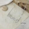 Custom Name Necklace on Paperclip Chain — view 12