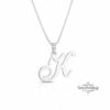 Custom Letter Pendant Necklace — view 2