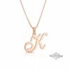 Custom Letter Pendant Necklace — view 4