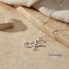 Custom Letter Pendant Necklace — view 8