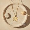 Custom Letter Pendant Necklace — view 11