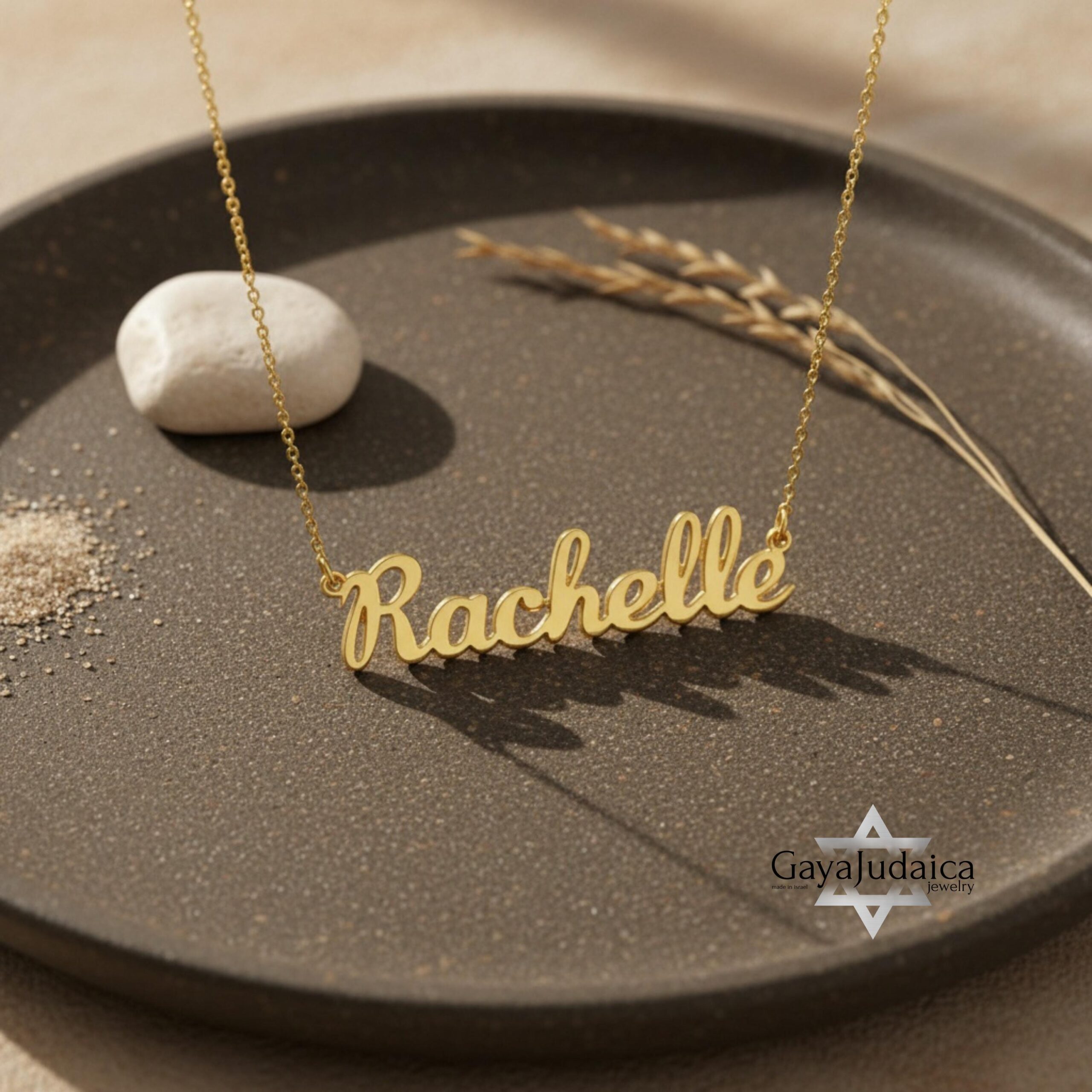 Custom Name Necklace from Israel — Personalized Pendant Custom Name Necklace from Israel — Personalized Pendant