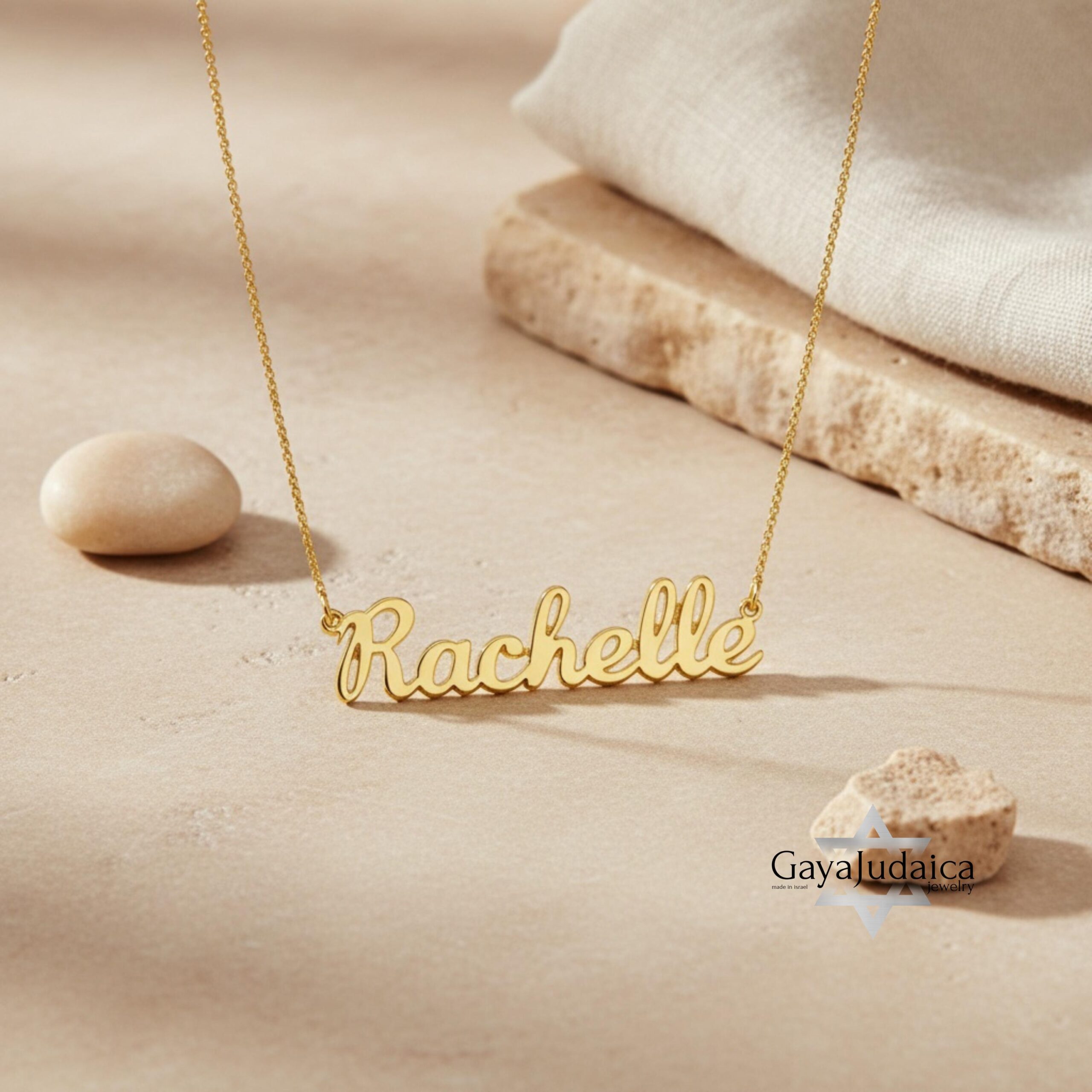 Custom Name Necklace from Israel — Personalized Pendant Custom Name Necklace from Israel — Personalized Pendant