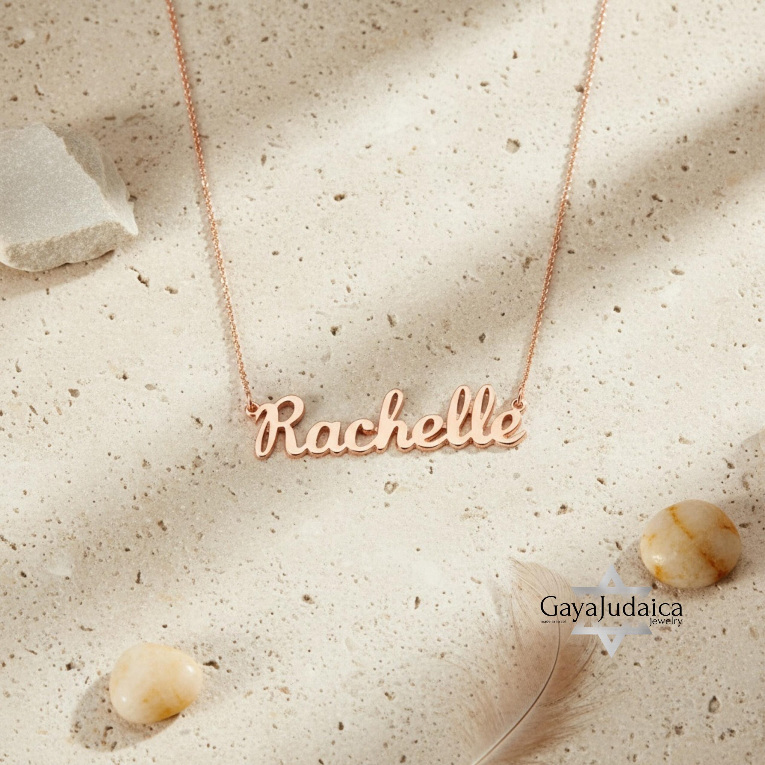 Custom Name Necklace from Israel — Personalized Pendant Custom Name Necklace from Israel — Personalized Pendant