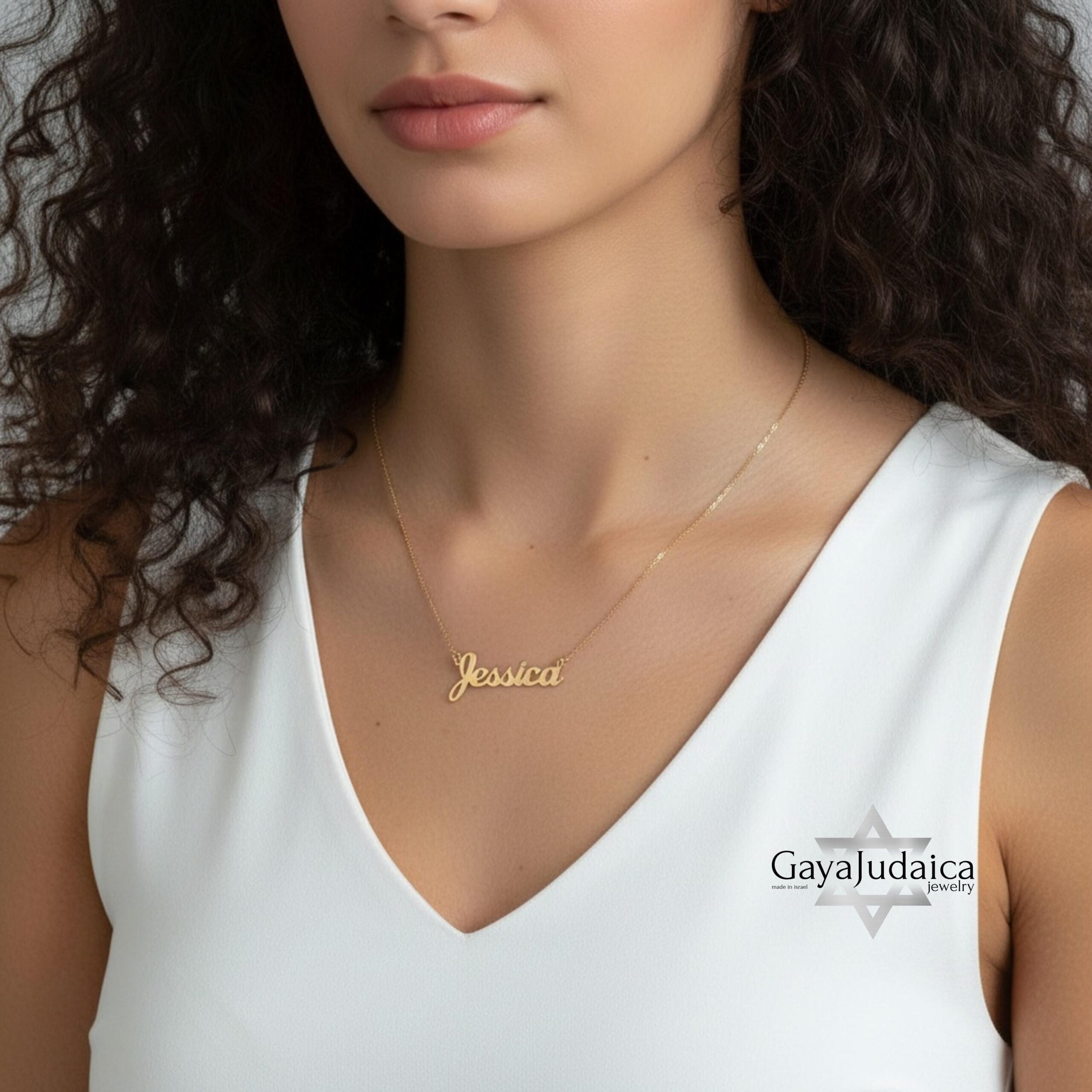 Custom Name Necklace from Israel — Personalized Pendant Custom Name Necklace from Israel — Personalized Pendant