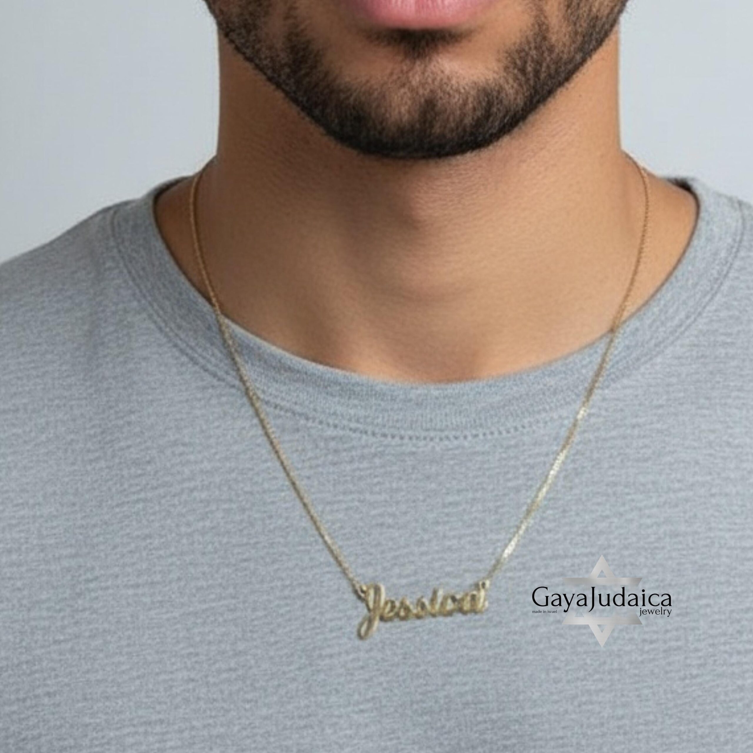 Custom Name Necklace from Israel — Personalized Pendant Custom Name Necklace from Israel — Personalized Pendant