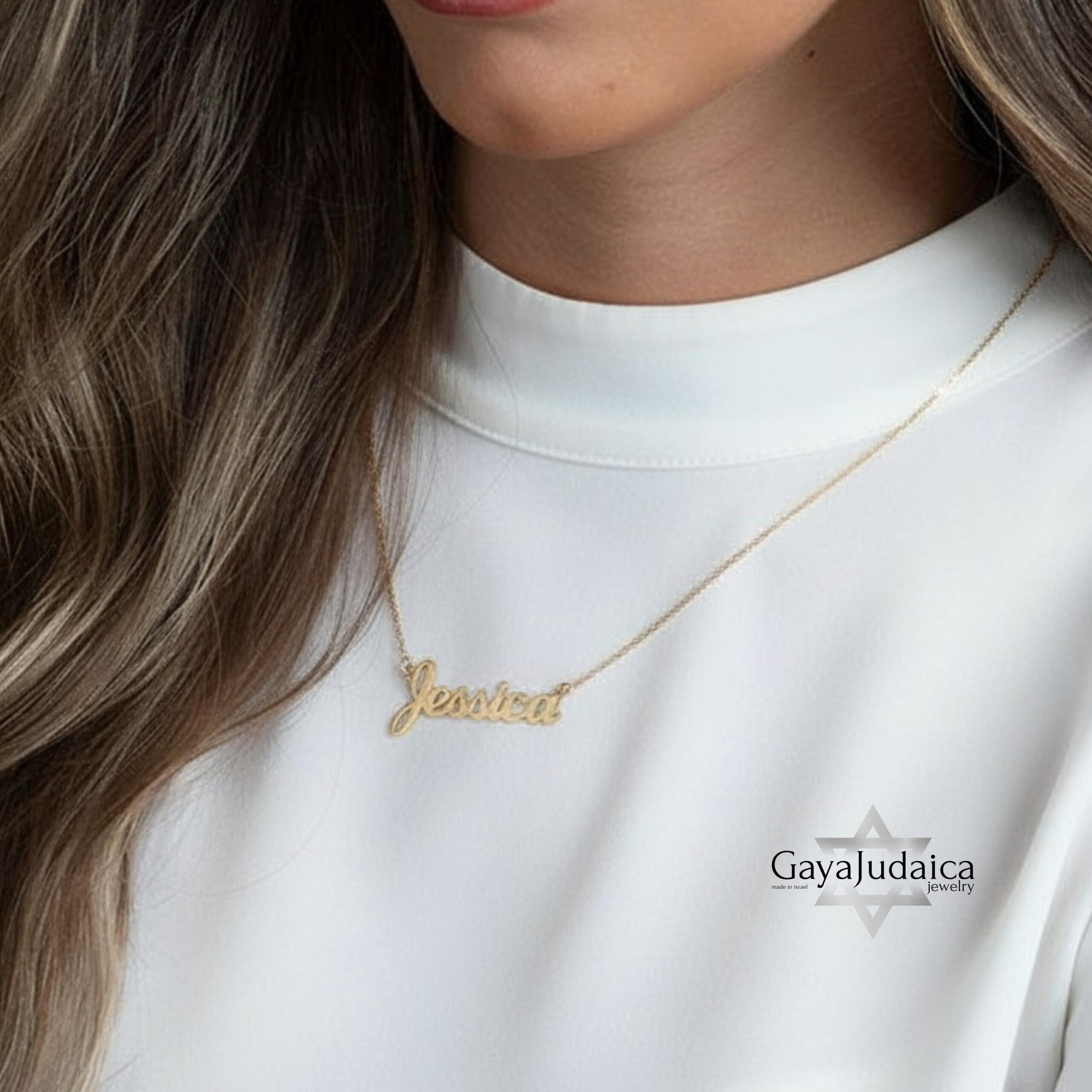 Custom Name Necklace from Israel — Personalized Pendant Custom Name Necklace from Israel — Personalized Pendant