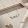 Old English Name Necklace — view 9