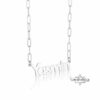 Custom Name Paperclip Chain Necklace — view 2