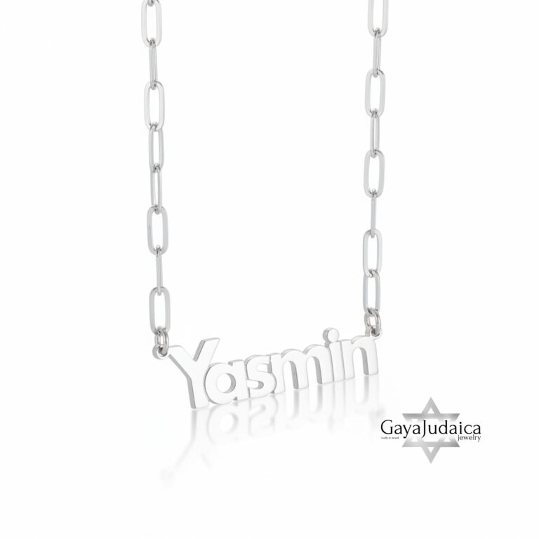 Custom Name Paperclip Chain Necklace — view 2