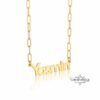 Custom Name Paperclip Chain Necklace — view 3