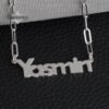 Custom Name Paperclip Chain Necklace — view 6