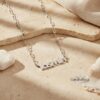 Custom Name Paperclip Chain Necklace — view 15