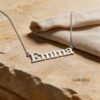 Custom English Name Necklace — view 1
